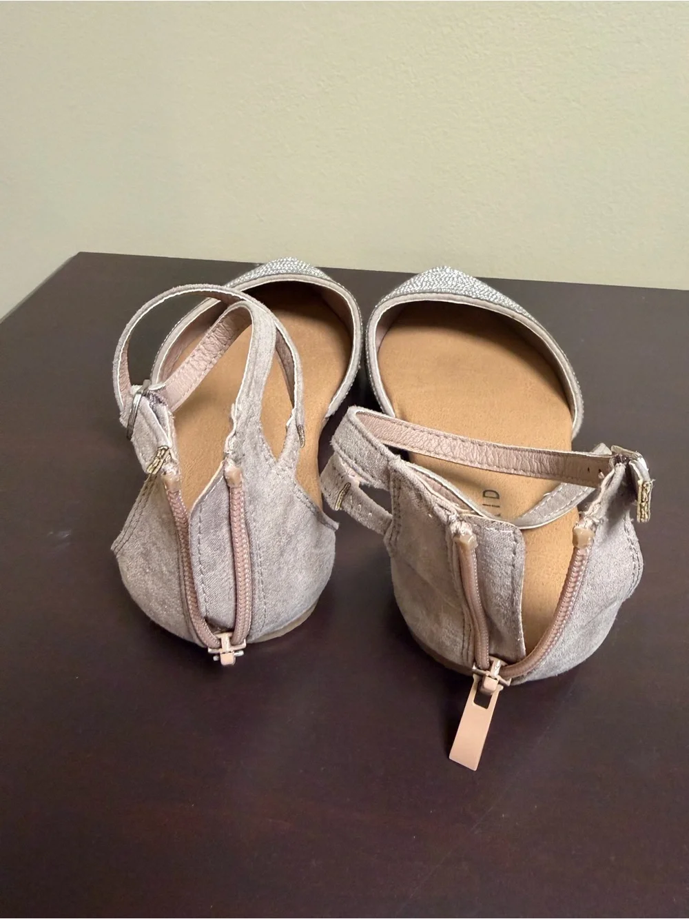 Torrid Women's Silver Strappy Pointed-Toe Flats